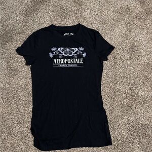 Aeropostale Black Classic Crew Tee